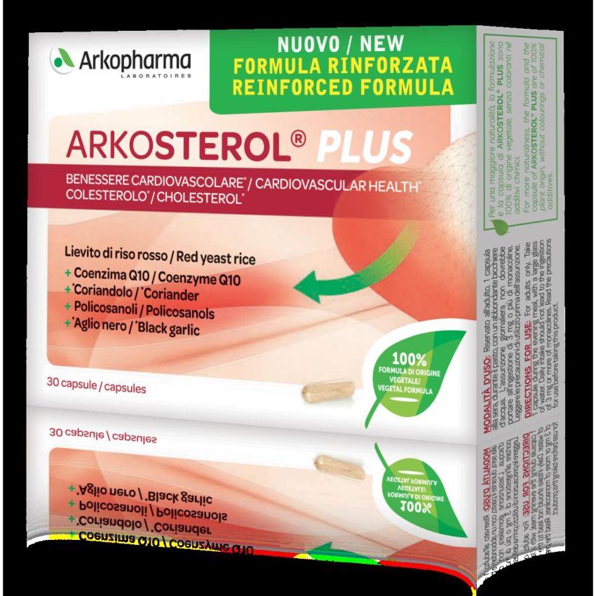 Arkopharma Arkosterol Plus - Supplemento Naturale con 30 Capsule