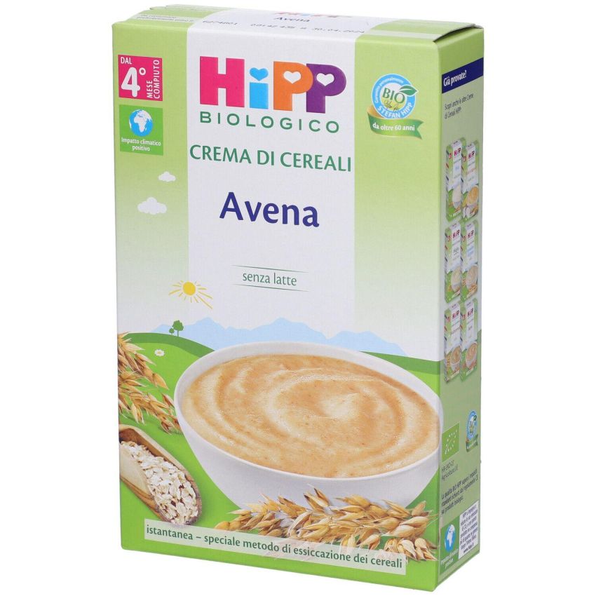 Hipp Bio Crema di Avena Biologica per Bambini da 4 Mesi+, 200g