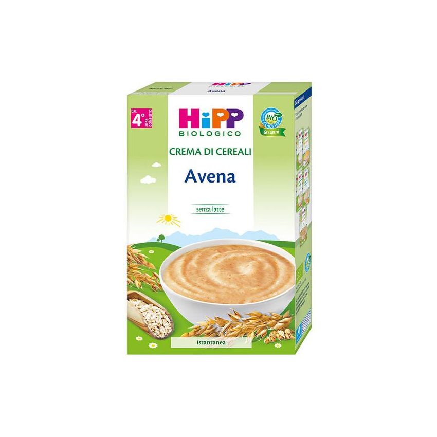 Hipp Bio Crema di Avena Biologica per Bambini da 4 Mesi+, 200g