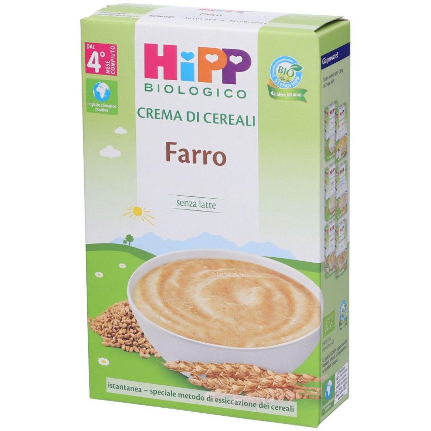 Hipp Bio Crema di Cereali al Farro Biologico per Bambini, 200g