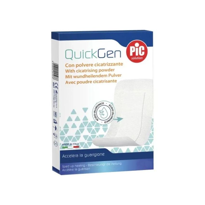 Quickgen Pic Cicatrizzante 10x7.5cm - Pacco da 5 Pezzi