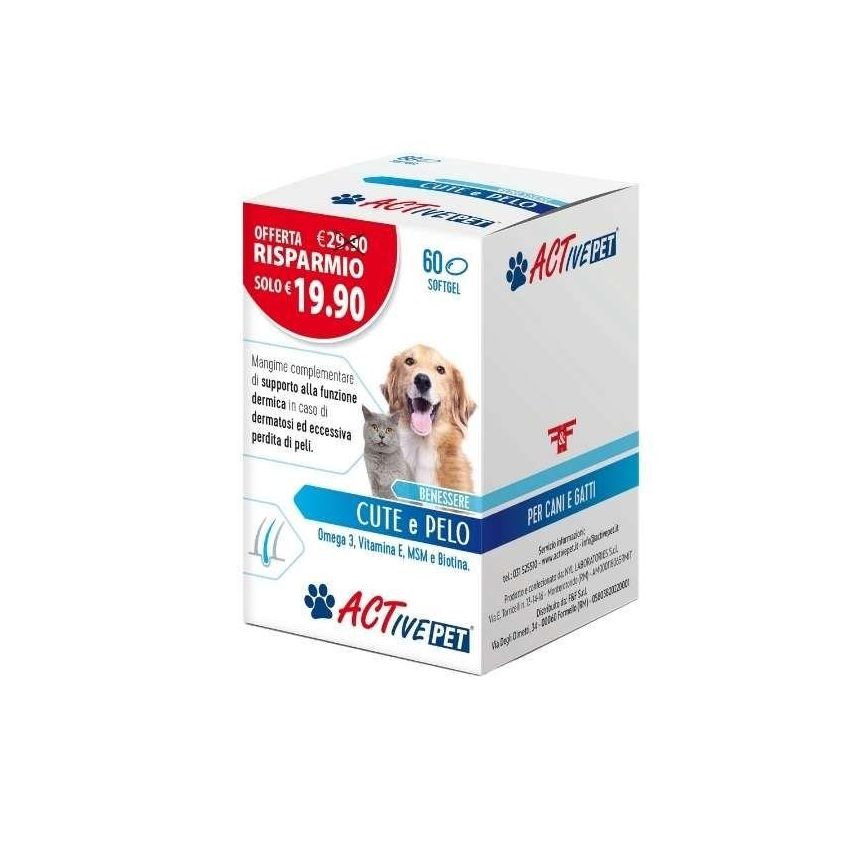 Active Pet: Perle Nutritive per Pelo di Animali Domestici - Confezione da 60