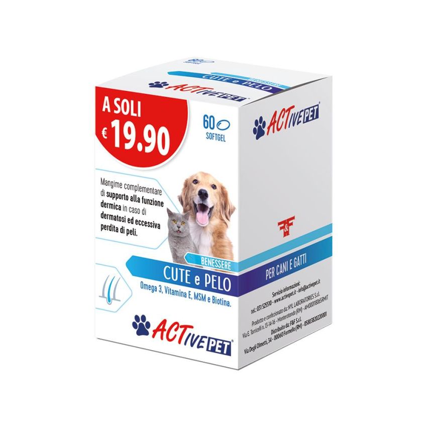 Active Pet: Perle Nutritive per Pelo di Animali Domestici - Confezione da 60