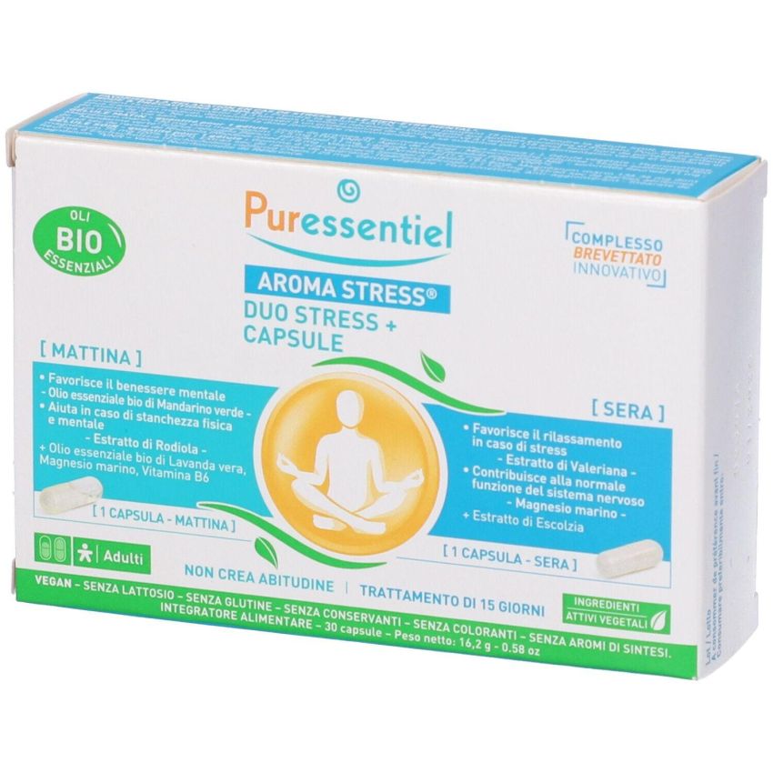 Duo Stress Relief Capsules by Puressentiel - Pack of 30
