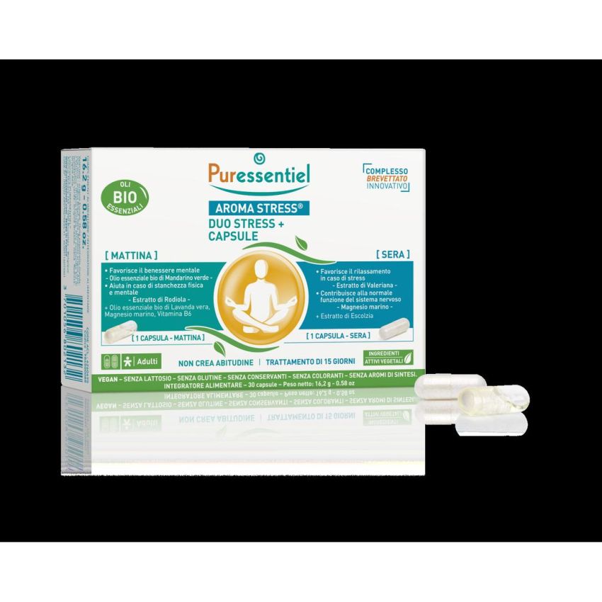 Duo Stress Relief Capsules by Puressentiel - Pack of 30