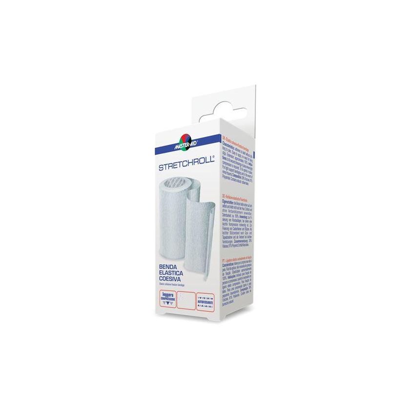 Master Aid Stretchroll - Benda Elastica Coesiva 4mx12cm