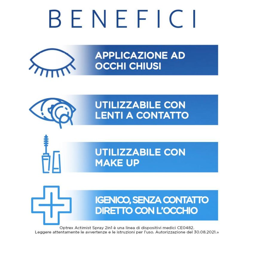 Optrex Actimist 2-in-1 Spray per Occhi Secchi e Affaticati, 10ml