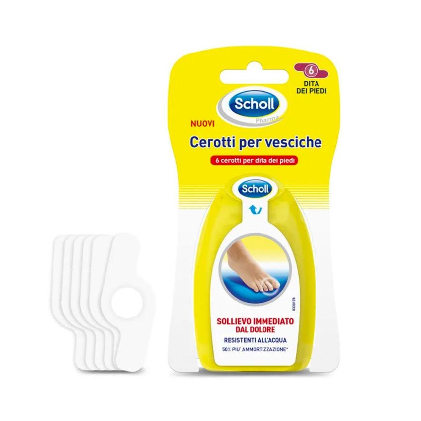Scholl Cerotti per Vesciche sulle Dita dei Piedi, 6 pezzi