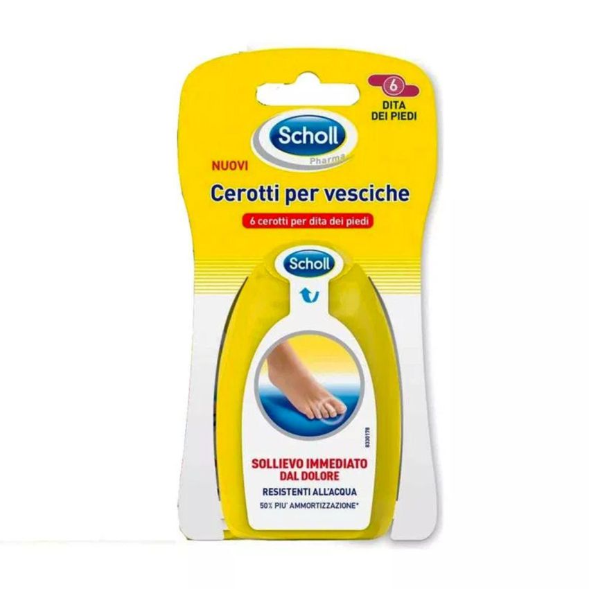 Scholl Cerotti per Vesciche, Misure Assortite, Confezione da 6 Pezzi