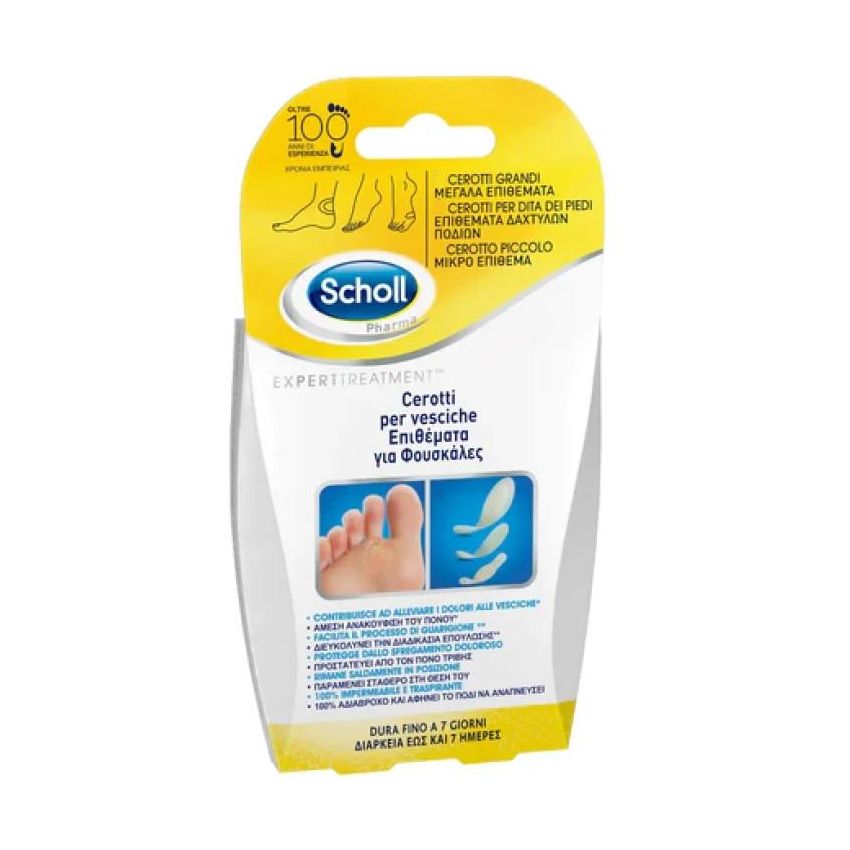 Scholl Cerotti per Vesciche, Misure Assortite, Confezione da 6 Pezzi