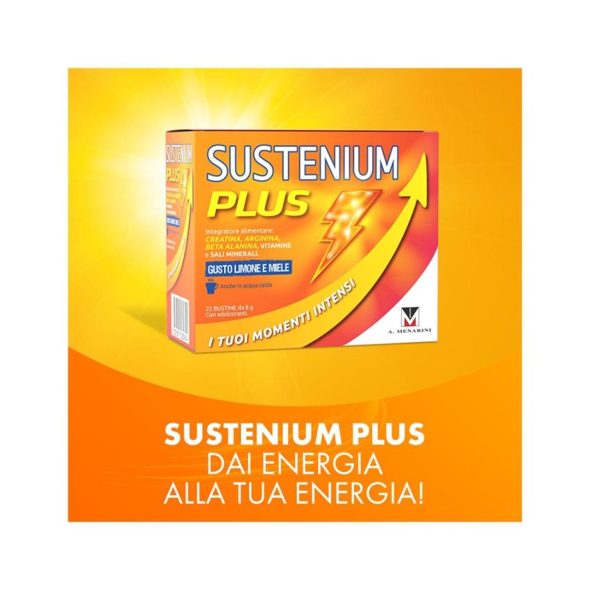 Sustenium Plus con Sapore di Limone e Miele - 22 Bustine