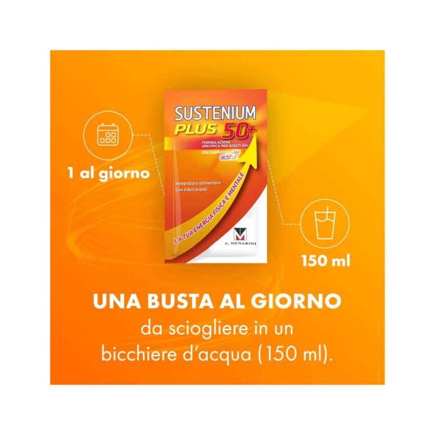 Sustenium Plus per Et√† 50+ con 24 Bustine