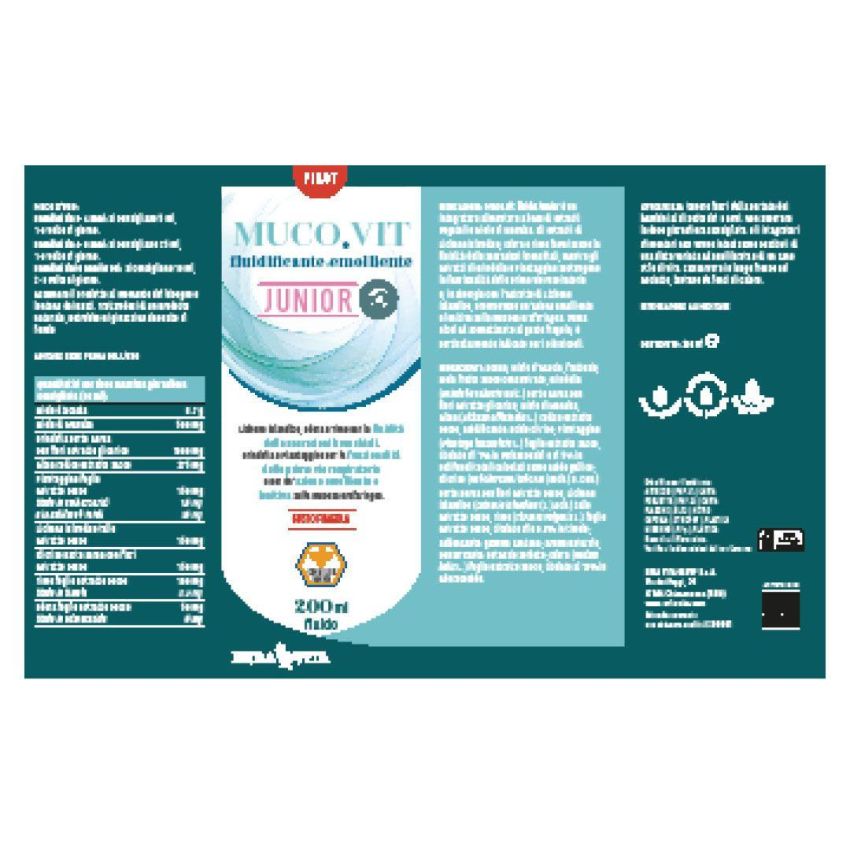 Erba Vita Mucovit Fluido - Integratore per Bambini, 200ml