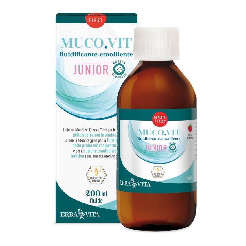 Erba Vita Mucovit Fluido - Integratore per Bambini, 200ml