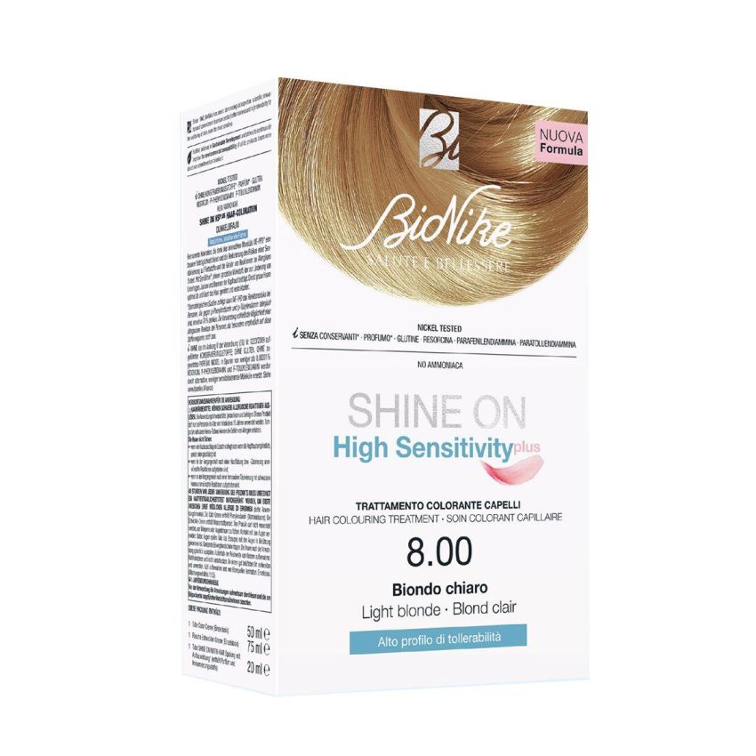 Bionike Shine On High Sensitivity Plus in Biondo Chiaro 8.00