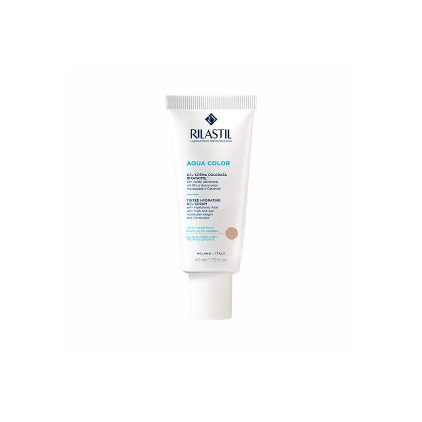 Rilastil Aqua Color - Gel Crema Idratante Colorato Medium 40ml