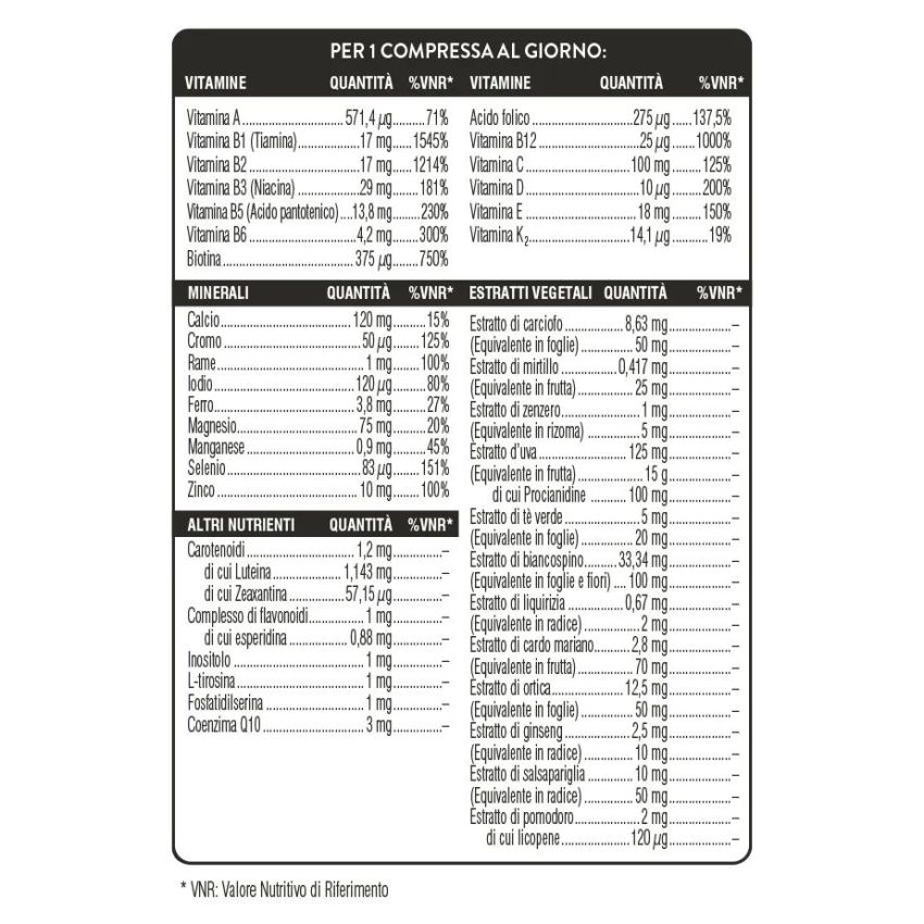 Swisse Multivitaminico per Uomo 50+ in 30 Compresse