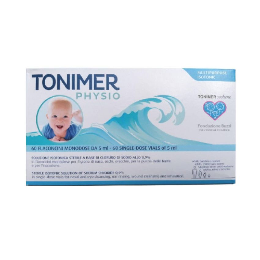 Tonimer Physio - Soluzione Isotonica Multifunzionale 60 Flaconcini Monodose