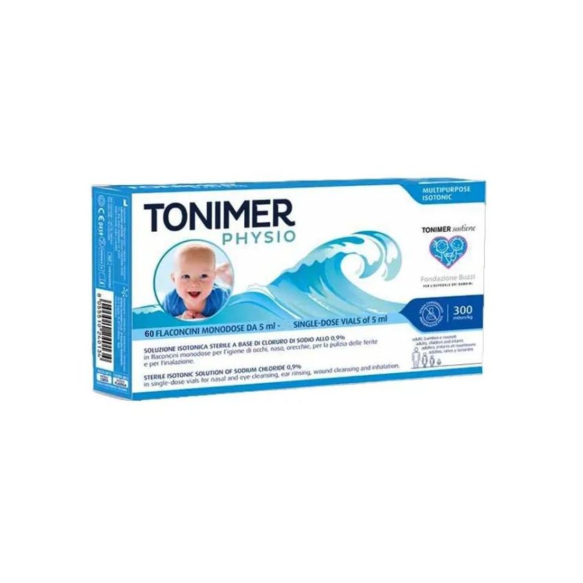 Tonimer Physio - Soluzione Isotonica Multifunzionale 60 Flaconcini Monodose