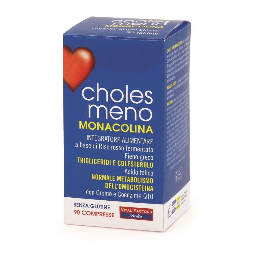 Choles Meno - Monacolina Integratore Salute Cuore, 90 Compresse