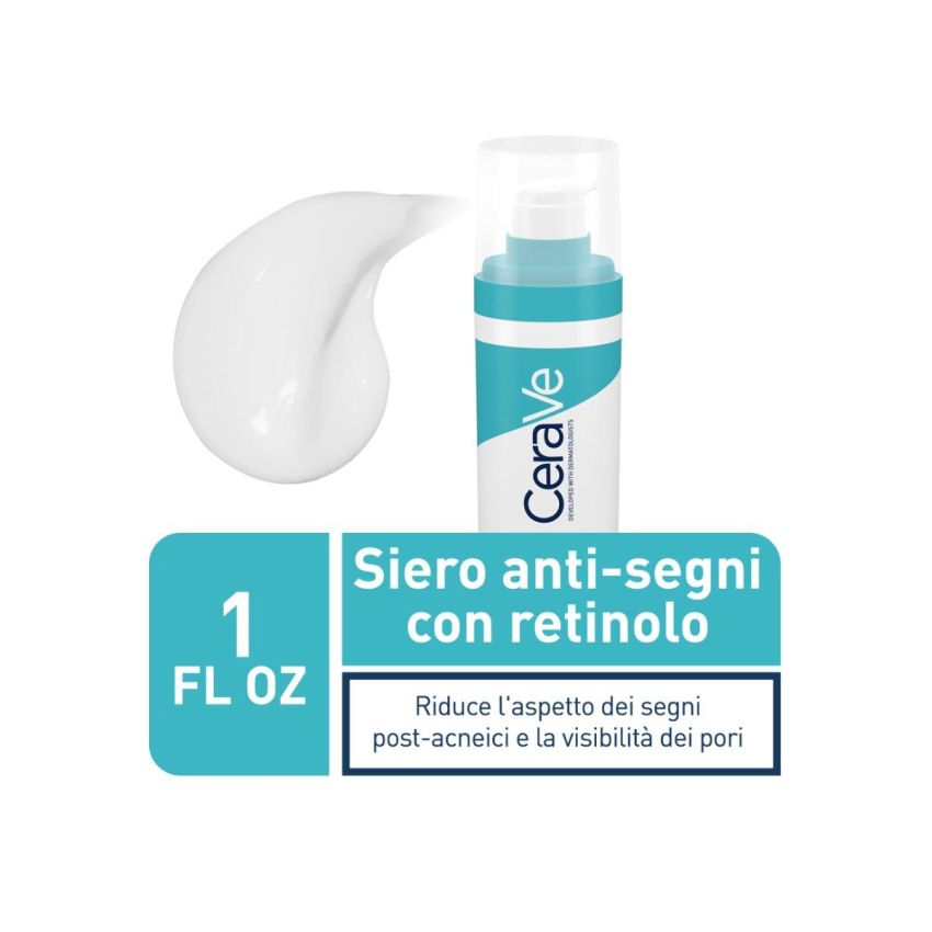 Cerave Siero Antinvecchiamento e Anti-Segni con Retinolo, 30ml