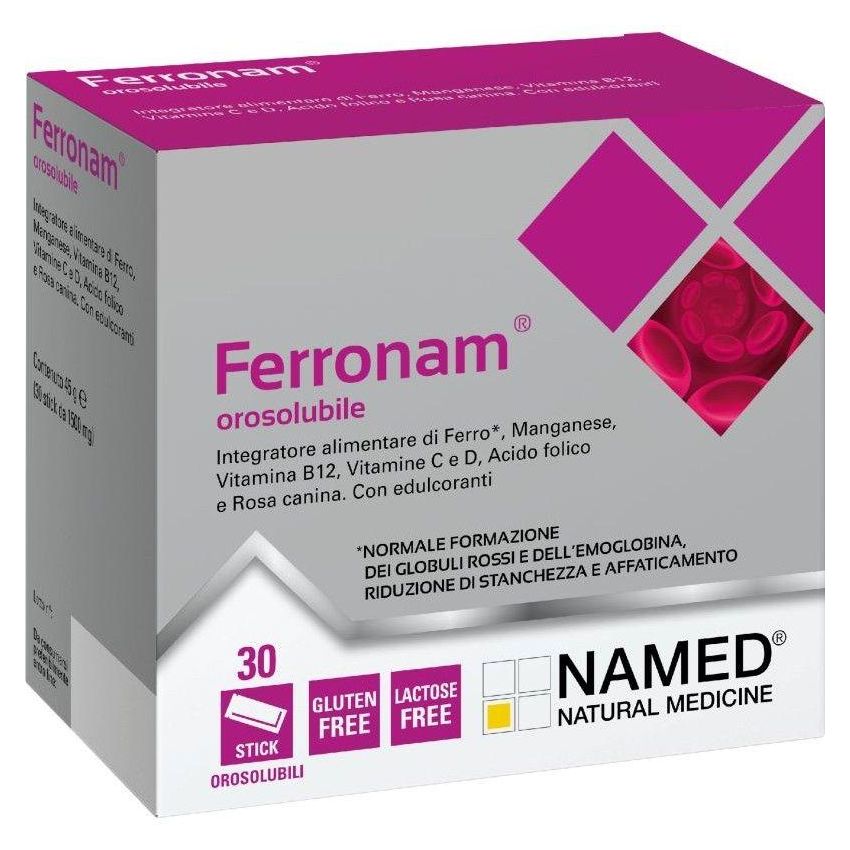 Ferronam Orosolubile - Integratore di Ferro in 30 Bustine Solubili