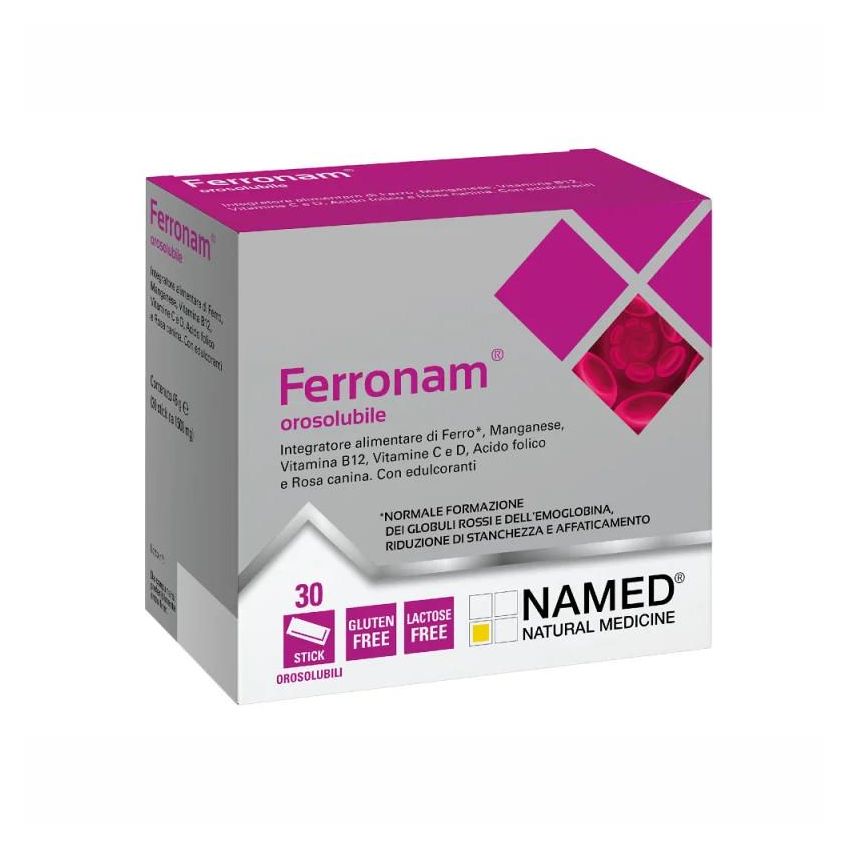 Ferronam Orosolubile - Integratore di Ferro in 30 Bustine Solubili