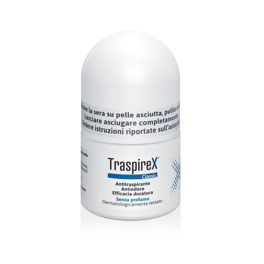 Traspirex Classic Antitraspirante Roll-On per Ascelle - 20ml