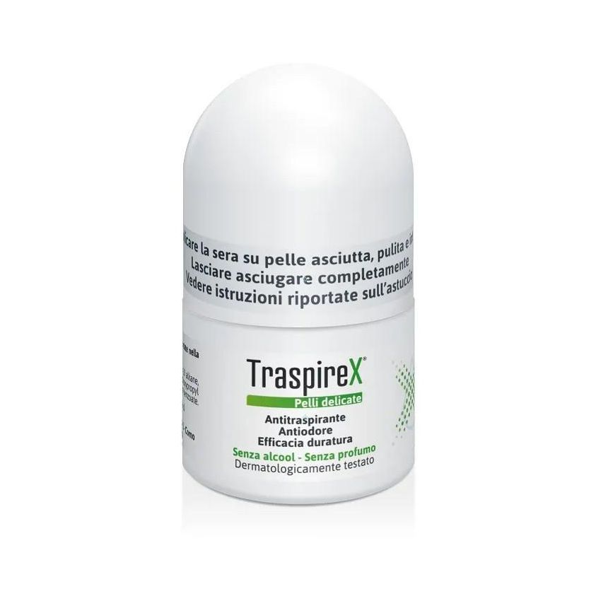 Traspirex Antitraspirante Delicato in Roll-On per Ascelle - 20ml