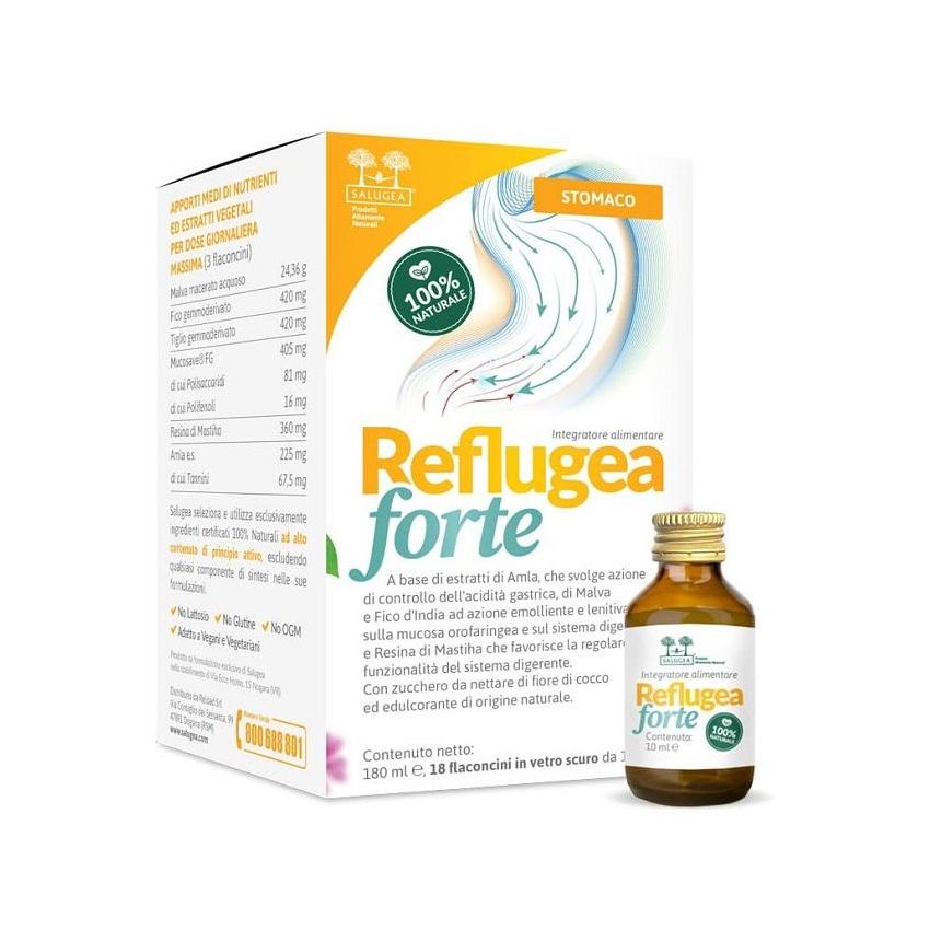 Salugea Reflugea Forte - Flaconcini da 10ml - Confezione da 18 Pezzi