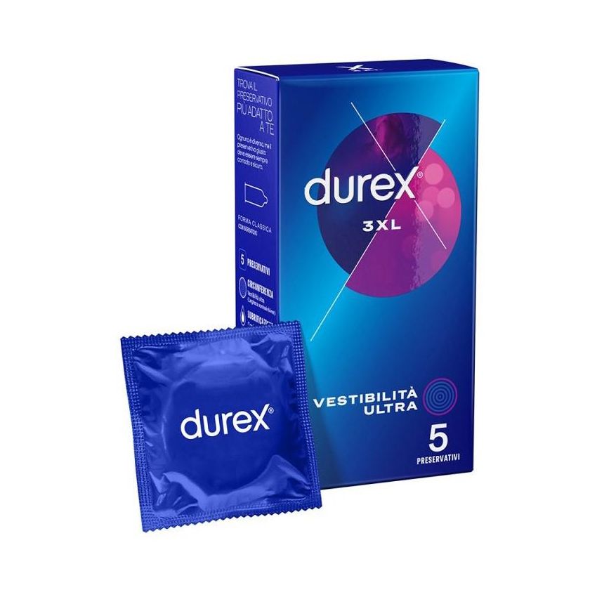 Durex Settebello 3XL, 5-pack Preservativi