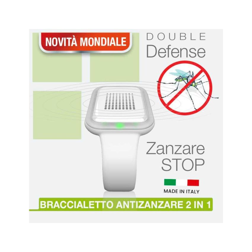 Colpharma Braccialetto Antizanzare con Emissione di Repellenti Efficaci