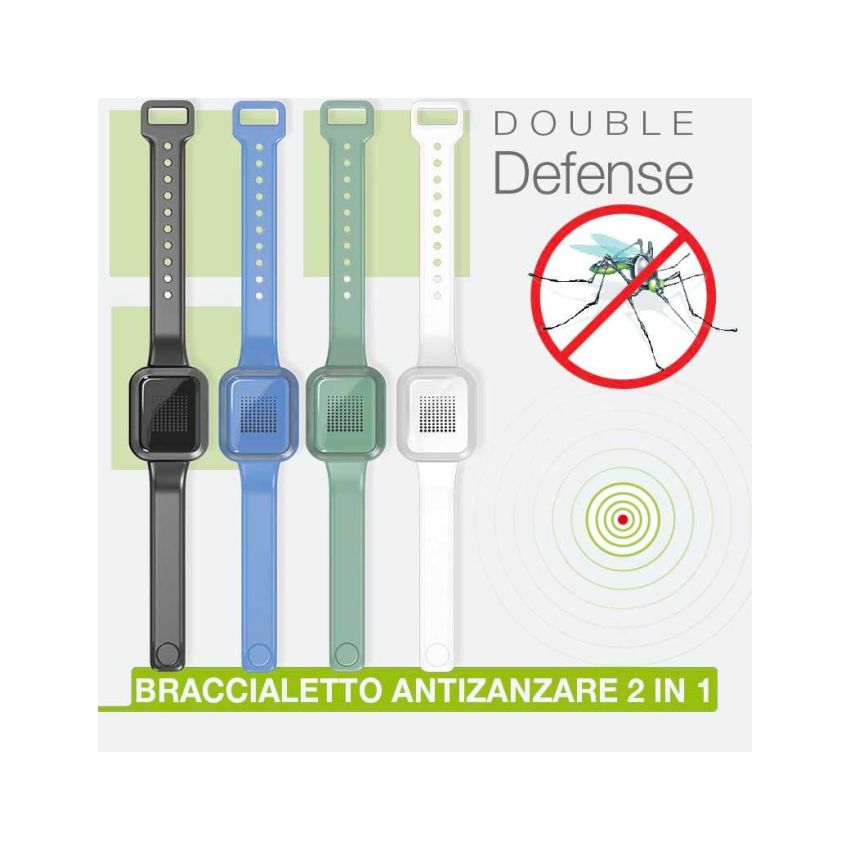 Colpharma Braccialetto Antizanzare con Emissione di Repellenti Efficaci