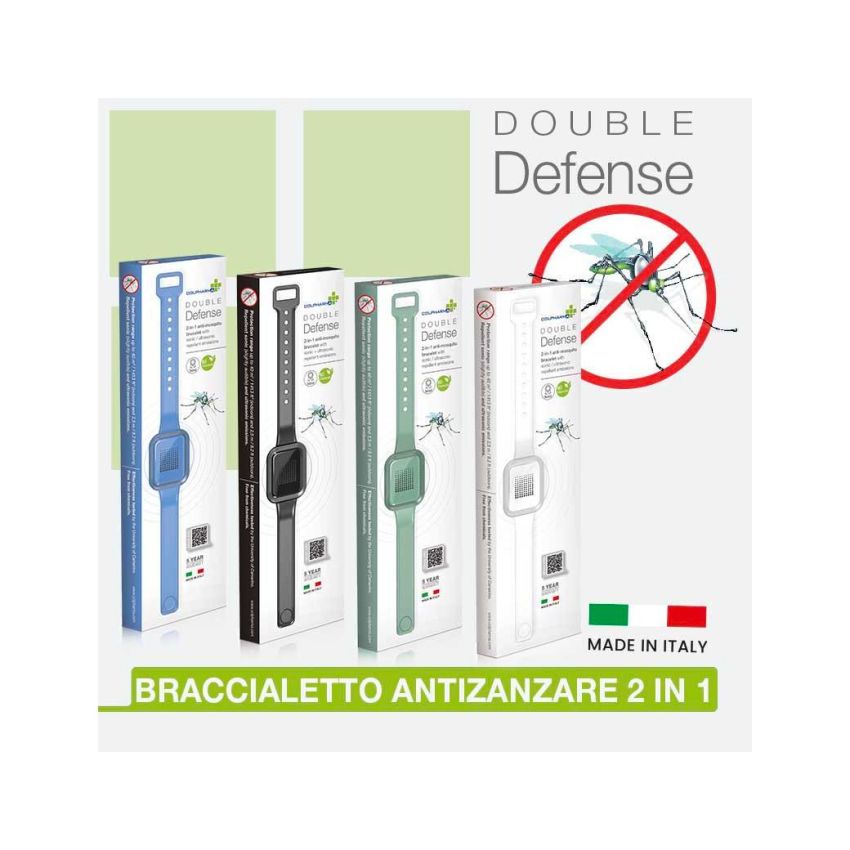 Colpharma Braccialetto Antizanzare con Emissione di Repellenti Efficaci