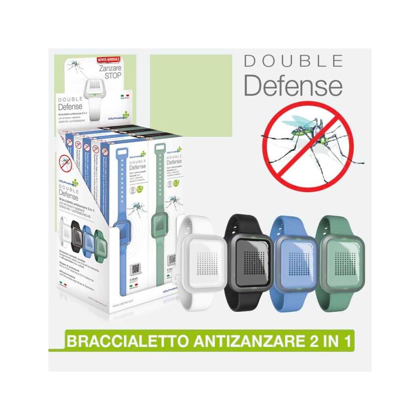 Colpharma Braccialetto Antizanzare con Emissione di Repellenti Efficaci