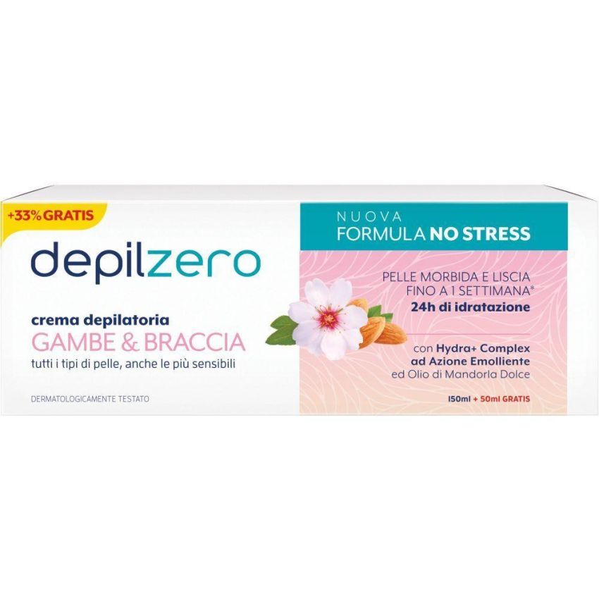 Crema Depilatoria Depilzero per Gambe e Braccia - 256g