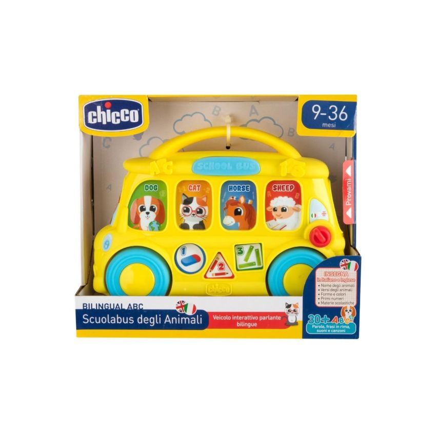 Chicco Scuolabus Parlante ABC Educativo per Bambini 9-36 Mesi