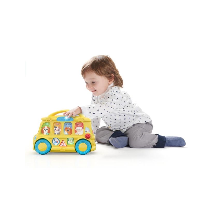 Chicco Scuolabus Parlante ABC Educativo per Bambini 9-36 Mesi