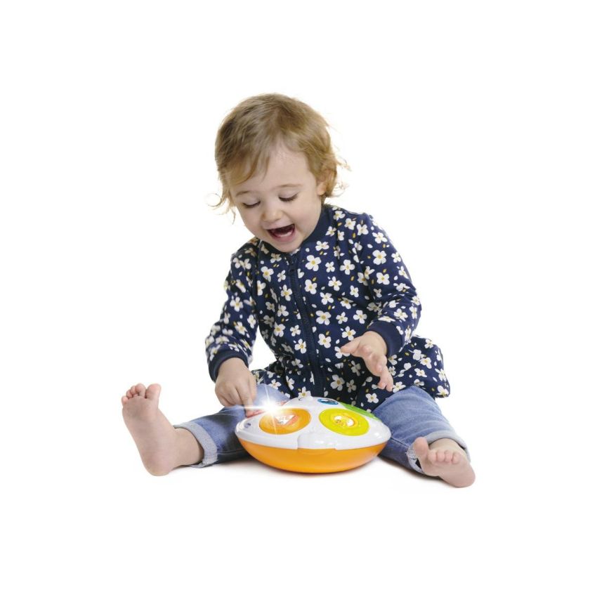Chicco Donatello Happy Music Tamburello Gioco Educativo per Bambini dai 6 ai 36 Mesi