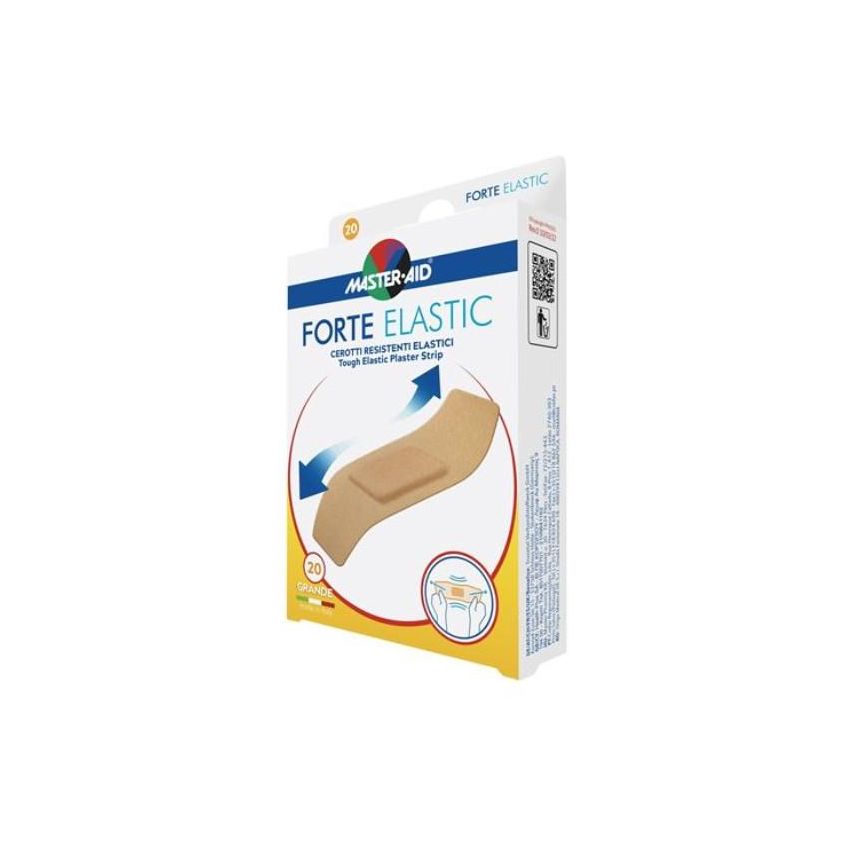 Master-Aid Grande Cerotto Elasticizzato Forte, Pacco da 20 Pezzi