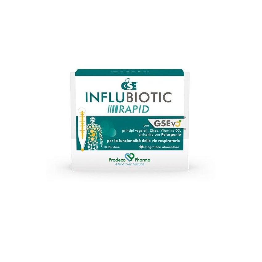 Gse Rapid Influbiotic - Integratore per Difese Immunitarie, 10 Bustine