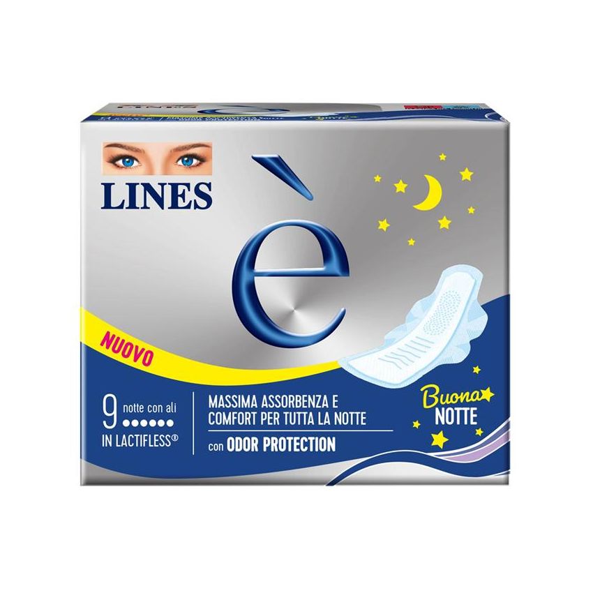 Lines Notte - Pacco da 9 Assorbenti