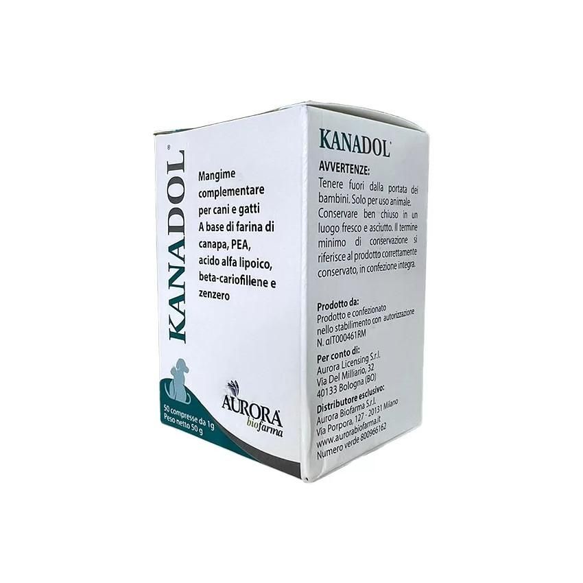 Kanadol - Mangime Complementare Multivitaminico per Cani e Gatti, 50 Compresse