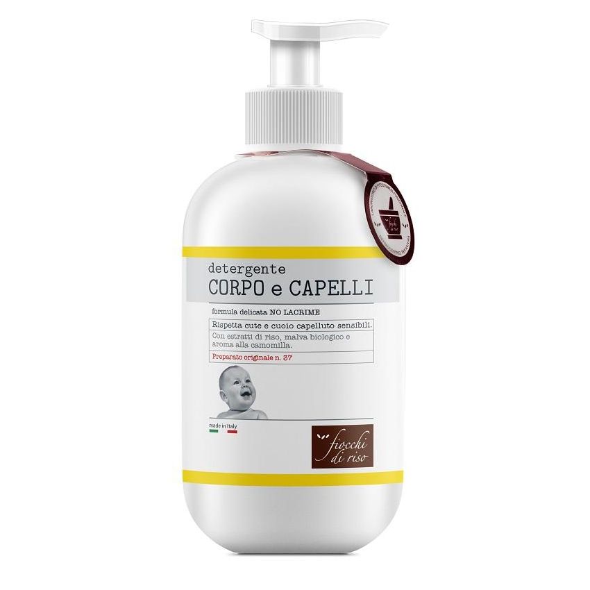 Detergente Corpo e Capelli a Base di Fiocchi di Riso - 400ml