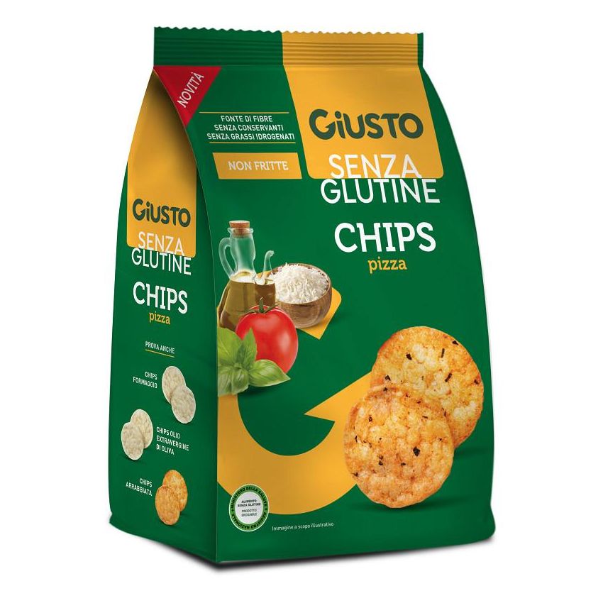 Giusto Chips alla Pizza Senza Glutine, 40g