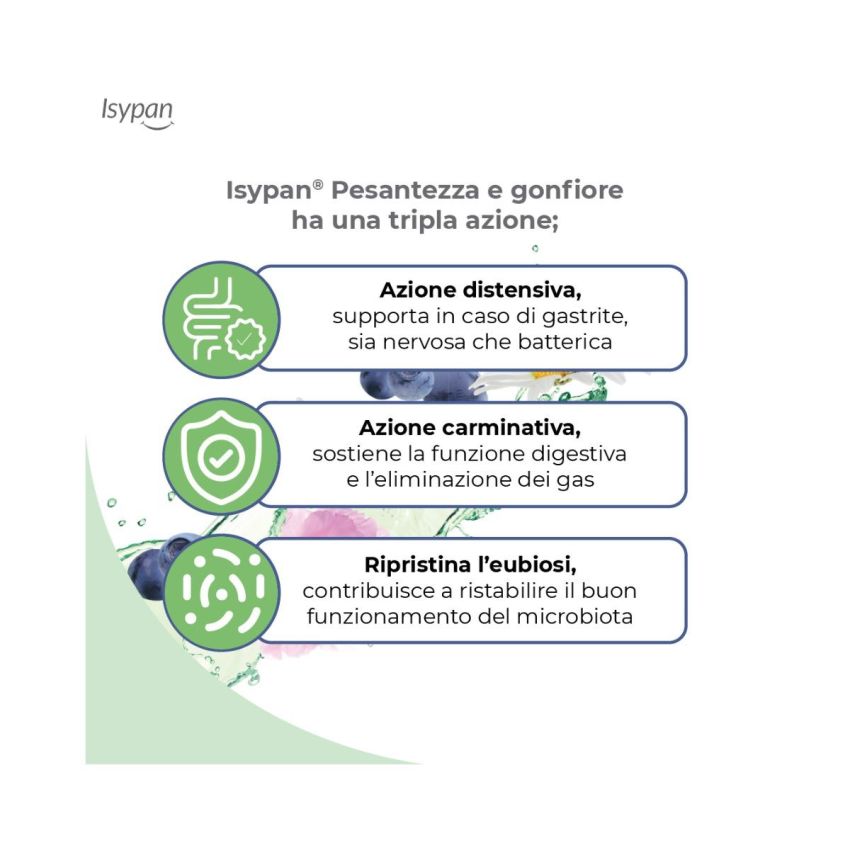 Isypan Compresse per Gonfiore e Pesantezza - Confezione da 20