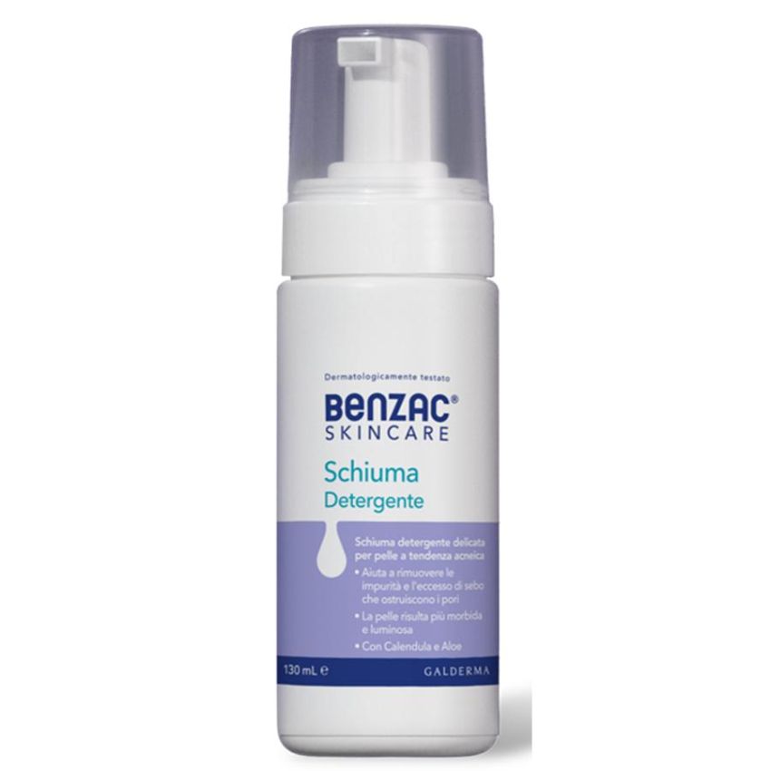 Benzac Skincare - Schiuma Detergente Viso per Pelle Acneica, 130ml