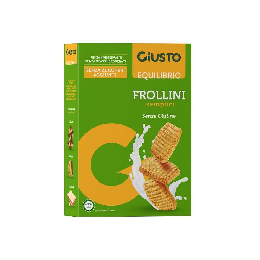 Giusto Frollini Senza Glutine, Delicatamente Semplici, 250g