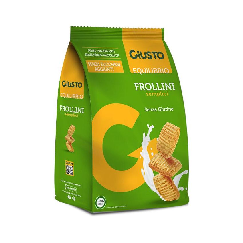 Giusto Frollini Senza Glutine, Delicatamente Semplici, 250g