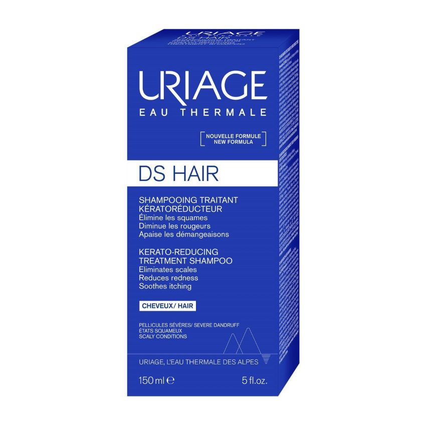 Shampoo per Capelli Uriage DS, Trattamento Cheratoriduttore, 150ml